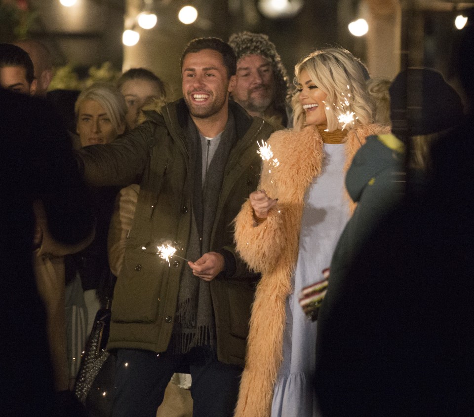  Chloe Sims is snapped enjoying some sparklers ahead of Sunday night's episode