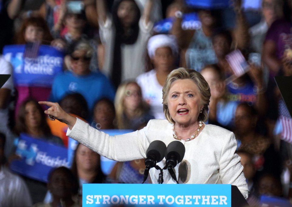 Hillary Clinton campaigns in Fort Lauderdale, Florida