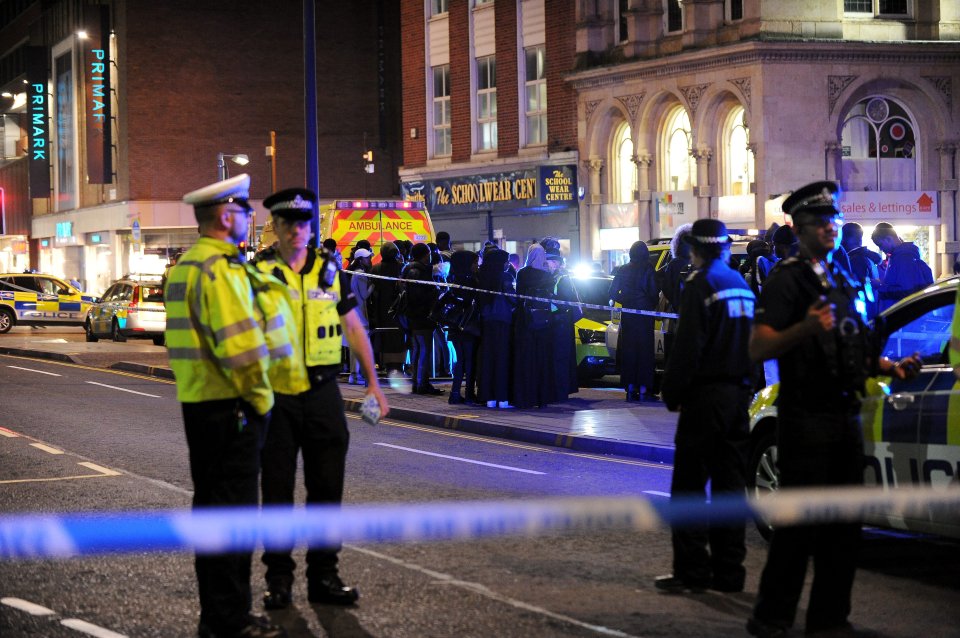 Police rushed to the scene, quickly cordoning off the scene after a number of people were injured