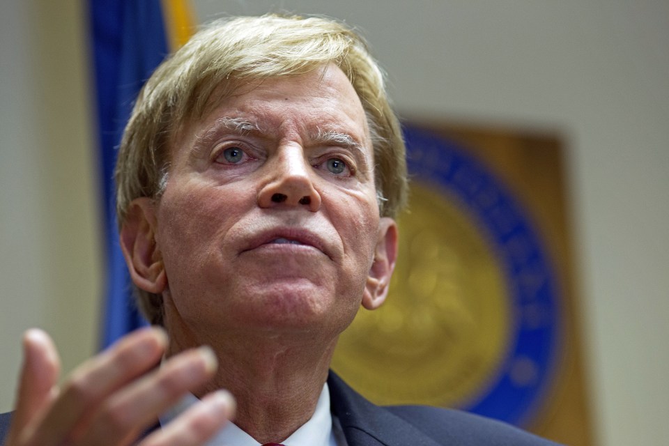  The bizarre drive was announced by the Klan's 'grand wizard' David Duke. Among the bizarre tactics proposed are plying voters in anti-Trump areas with booze