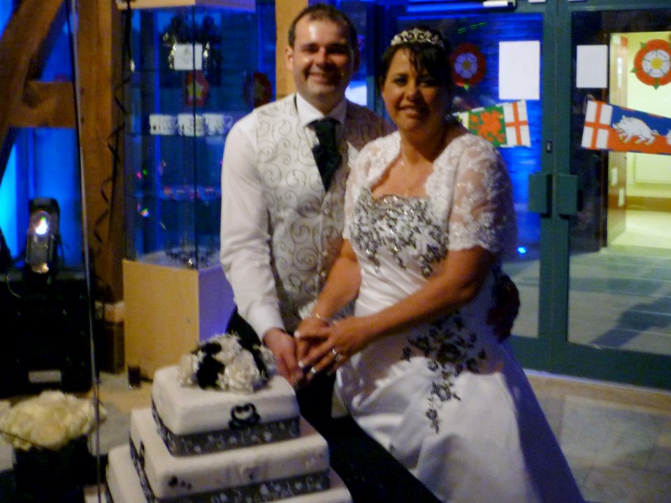  Sally and David on their wedding day - Sally was found injured by police today