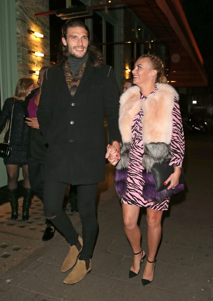  Andy Carroll with his TV star fiancee Billi Mucklow