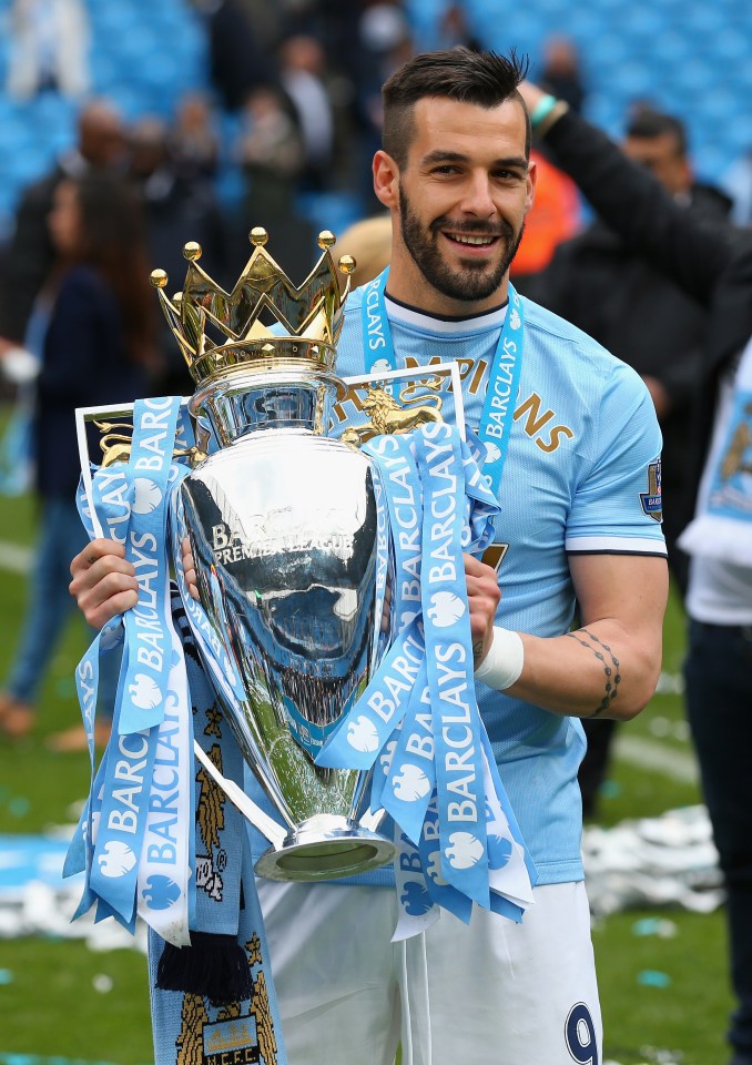 Alvaro Negredo won the Premier League with Man City 