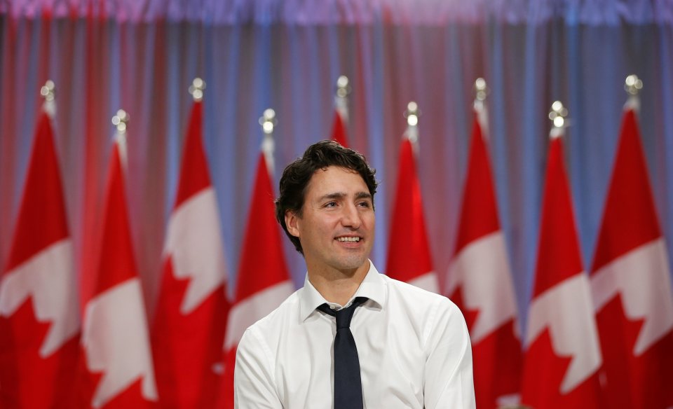 Canada's Prime Minister Justin Trudeau takes part in a town hall with high school students in Ottawa