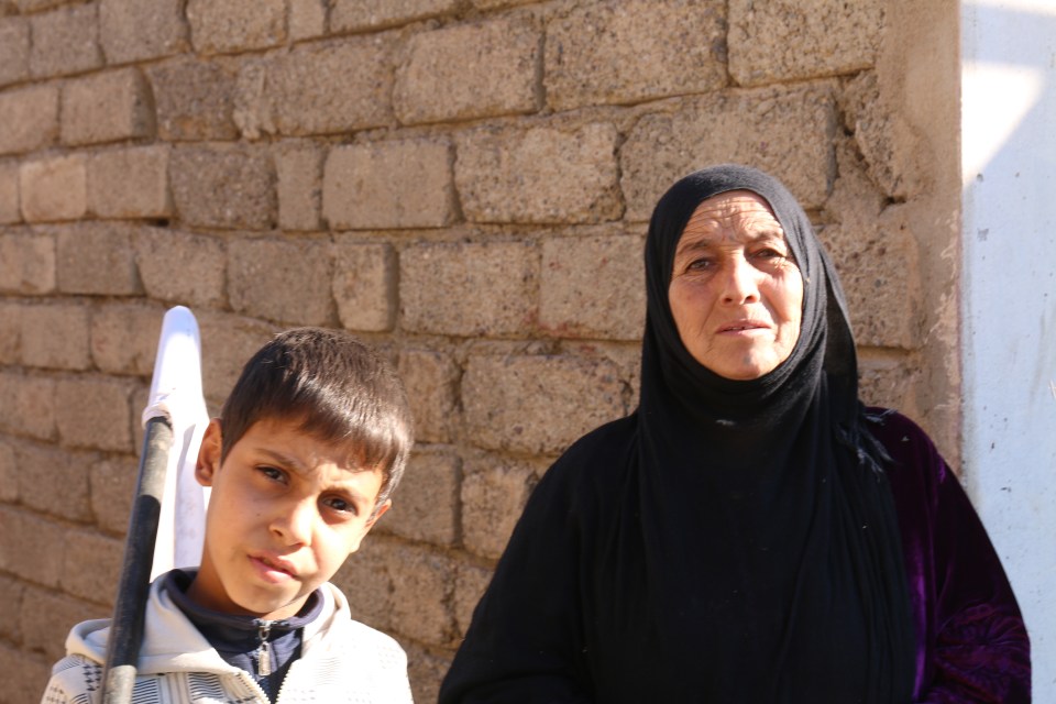  This mother and son pleaded for the burnt wreckage of an ISIS car to be removed from the area