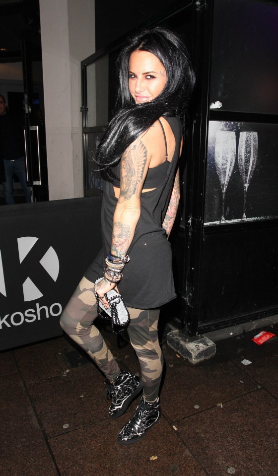 Jemma was spotted making her way to Kosho bar in Essex 