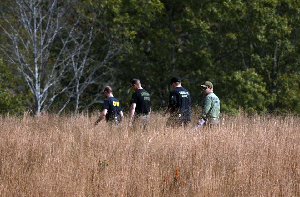 Police have conducted searches throughout the 95 acre property, finding shallow graves across the fields