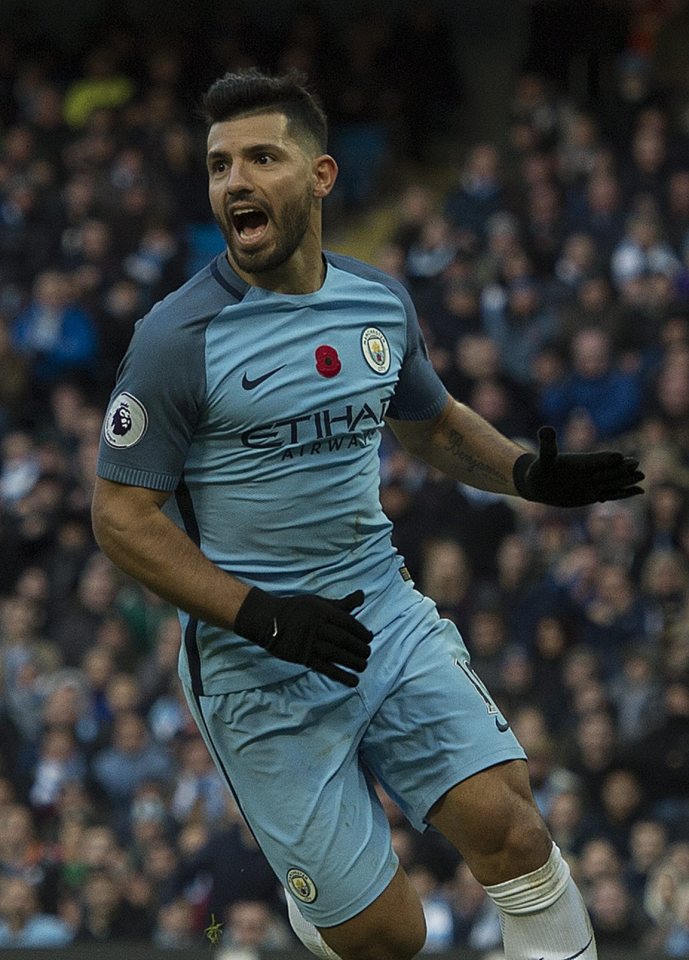  Sergio Aguero scored his 150th goal for Man City against Middlesbrough