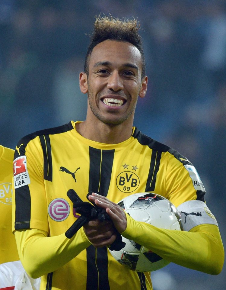 Pierre-Emerick Aubameyang scored four goals for Dortmund against Hamburg at the weekend 