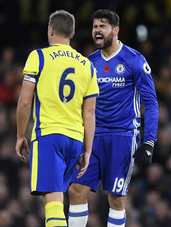 Diego Costa may have appeared to get caught up in tussles on the pitch in the past