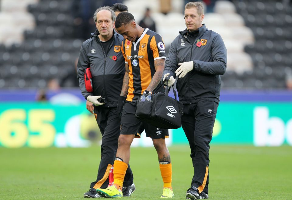  Hull were forced to make two changes in the first half due to injuries