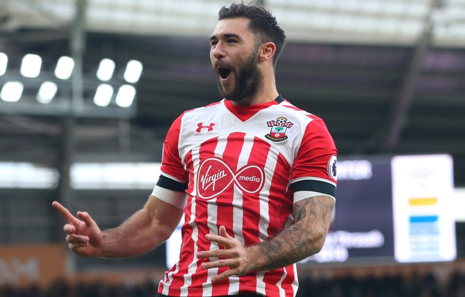  Charlie Austin gave Southampton the lead after six minutes