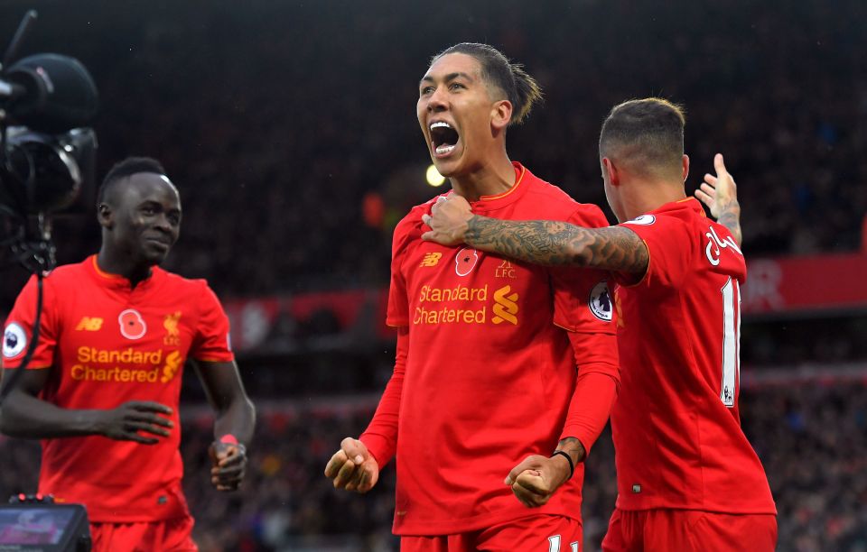 Roberto Firmino has been finding the net to put Liverpool top of the league