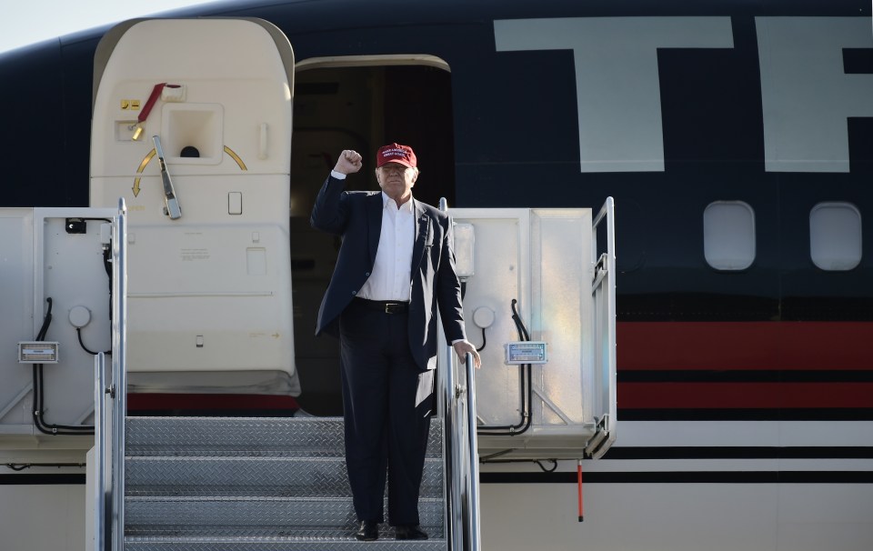  Trump lands in Minnesota for a rally moments after Comey's announcement