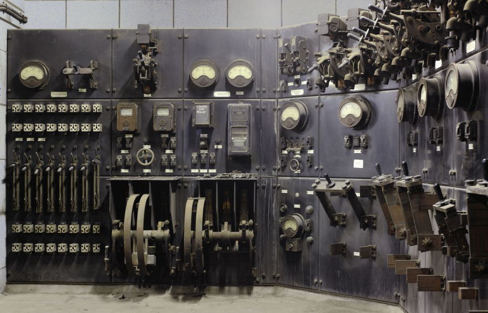  The power station relied on old fashioned technology to perform tasks which would now be performed by computers