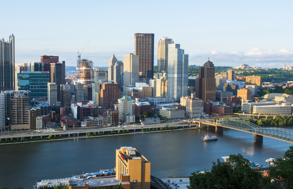 At the meeting point of three rivers, Pittsburgh has plenty of waterfront property