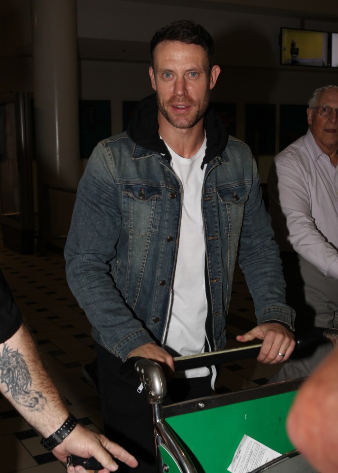 Wayne Bridge landed in Australia to join stars