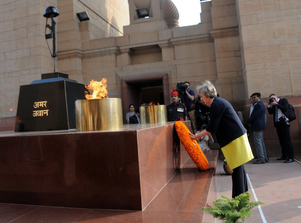  Theresa May is on an official visit to New Delhi to strengthen the political and bilateral ties between India and the UK