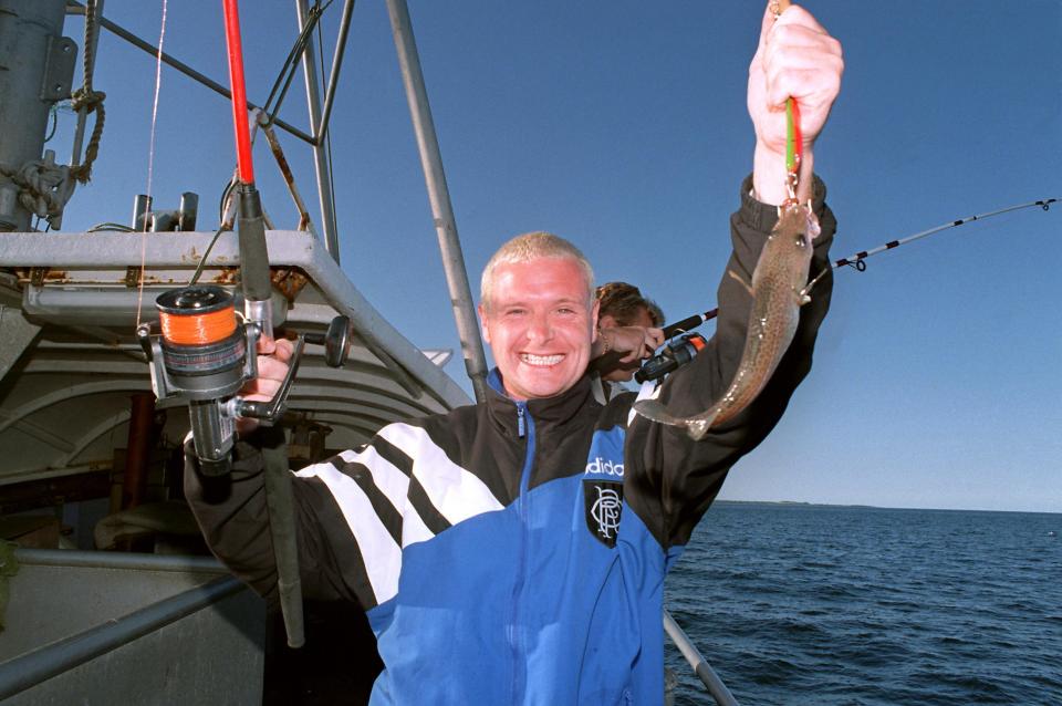 Gazza has always loved to fish