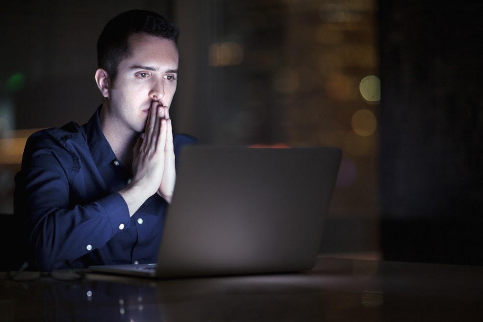 man on laptop