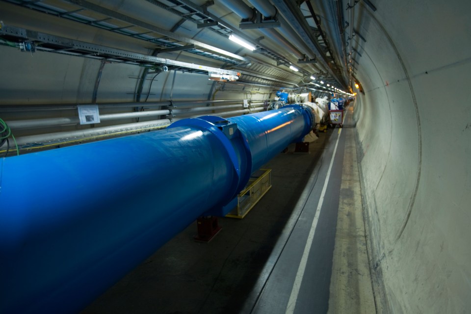  The Large Hadron Collider tunnel located in Geneva. But are the experiments causing quakes inn Italy?