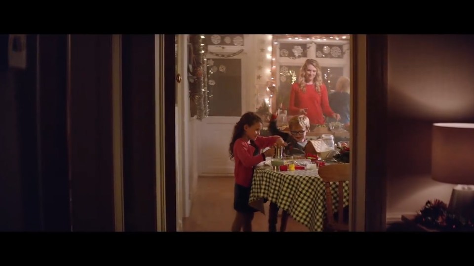 The advert focuses on the special moments shared around food over Christmas