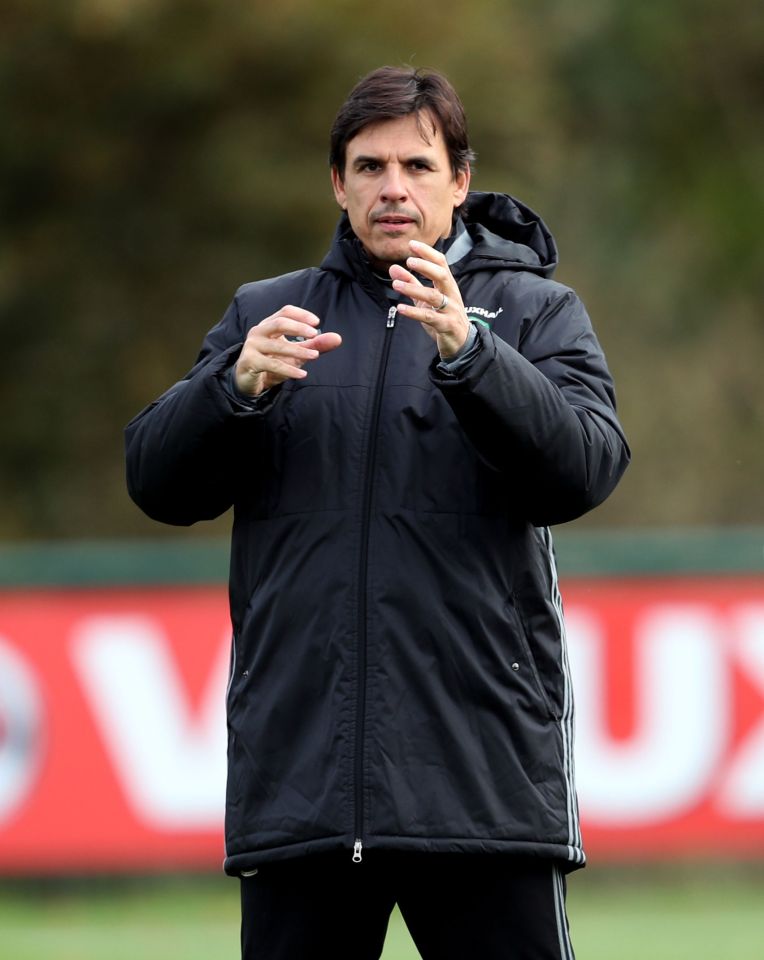 Chris Coleman was presented with a special award