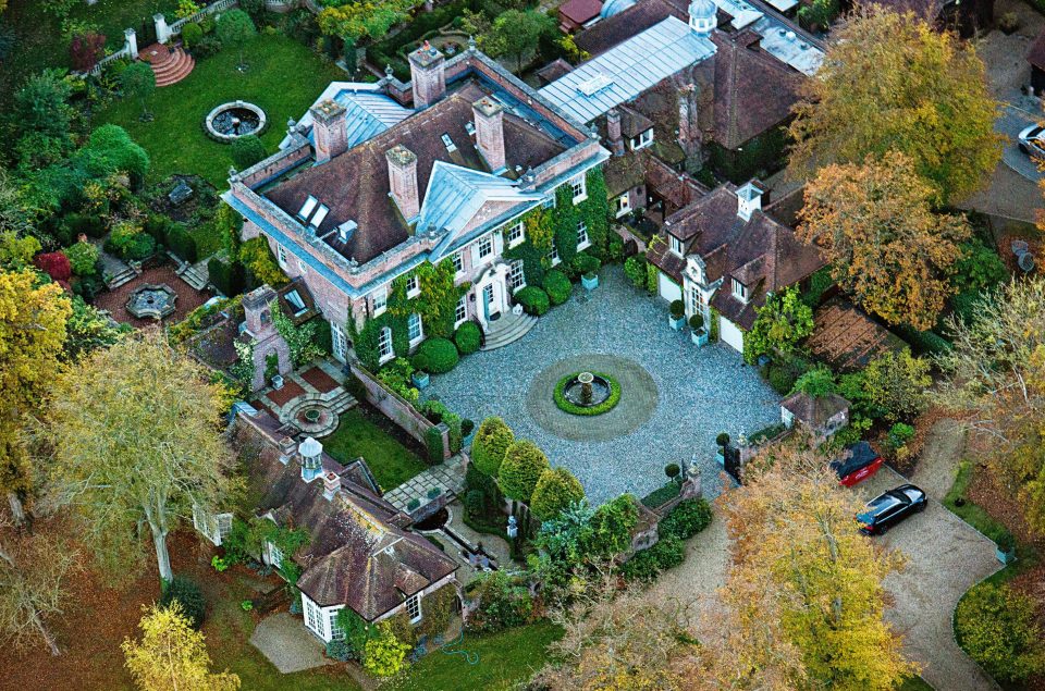 Pictures shows aerial pictures of the Gottschalk's Henley-on-Thames home.