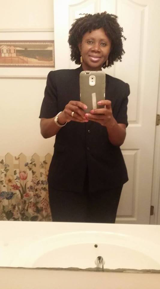  Aminata Conteh takes a selfie in her favourite outfit to pay homage to her candidate of choice