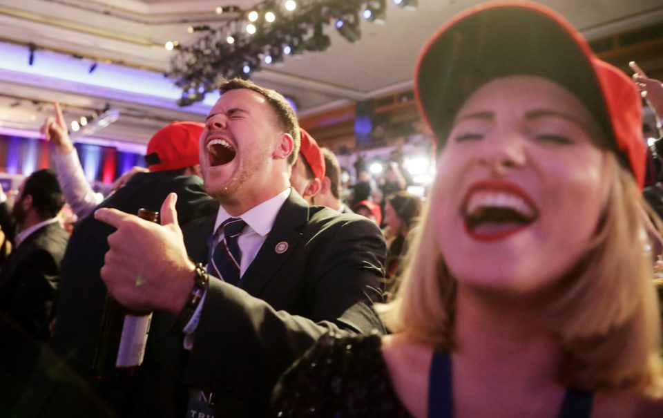  Trump supporters in New York go wild as he wins Florida