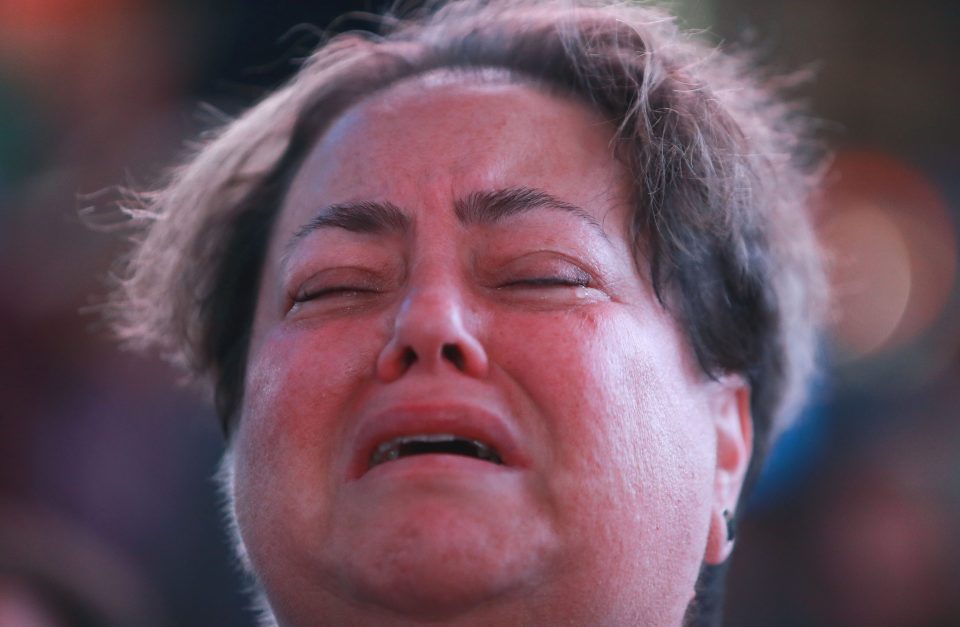  This Clinton supporter burst into tears