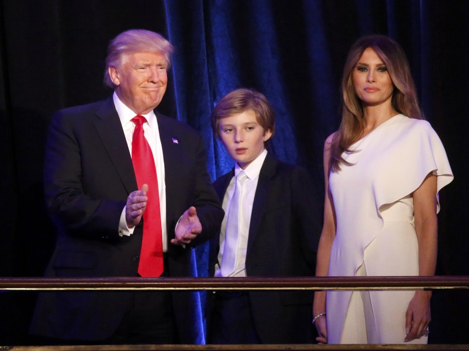  Republican U.S. president-elect said his son Barron would fall in love with the dog