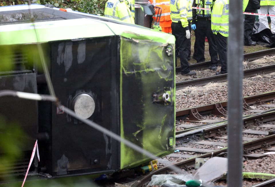  The driver of the tram was arrested after emergency services had to free several passengers