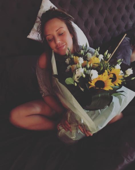  Charlotte was later treated to some flowers after the night out