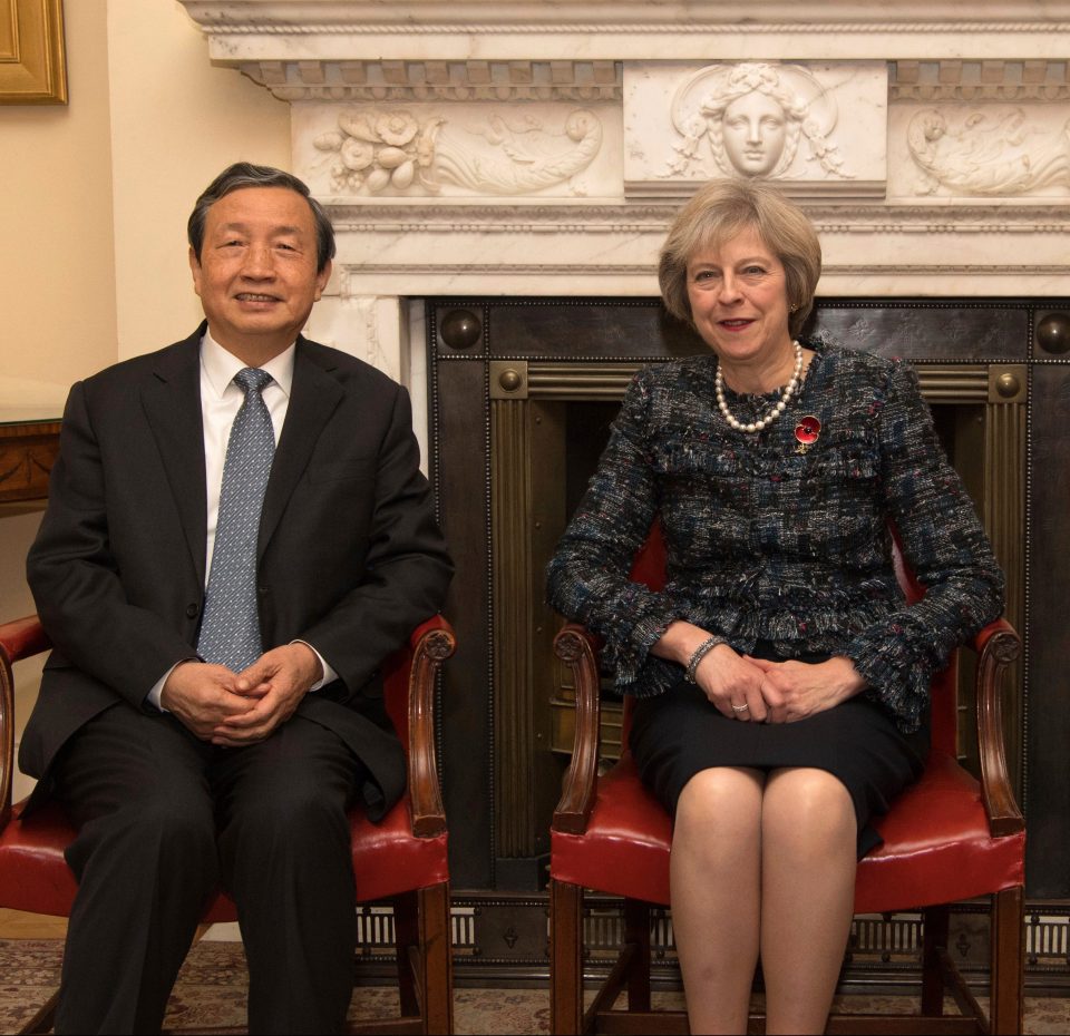  China's Vice Premier Ma Kai meets Theresa May in Downing Street