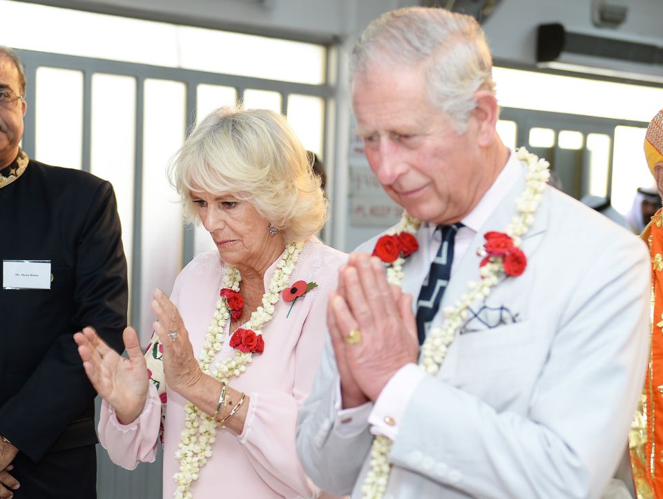 The couple visiting the 200-year-old Krishna Temple 