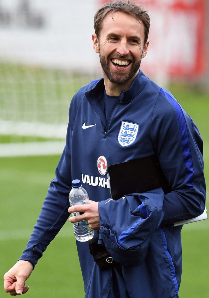 Happy days...Southgate can expect to earn £1.5million a year