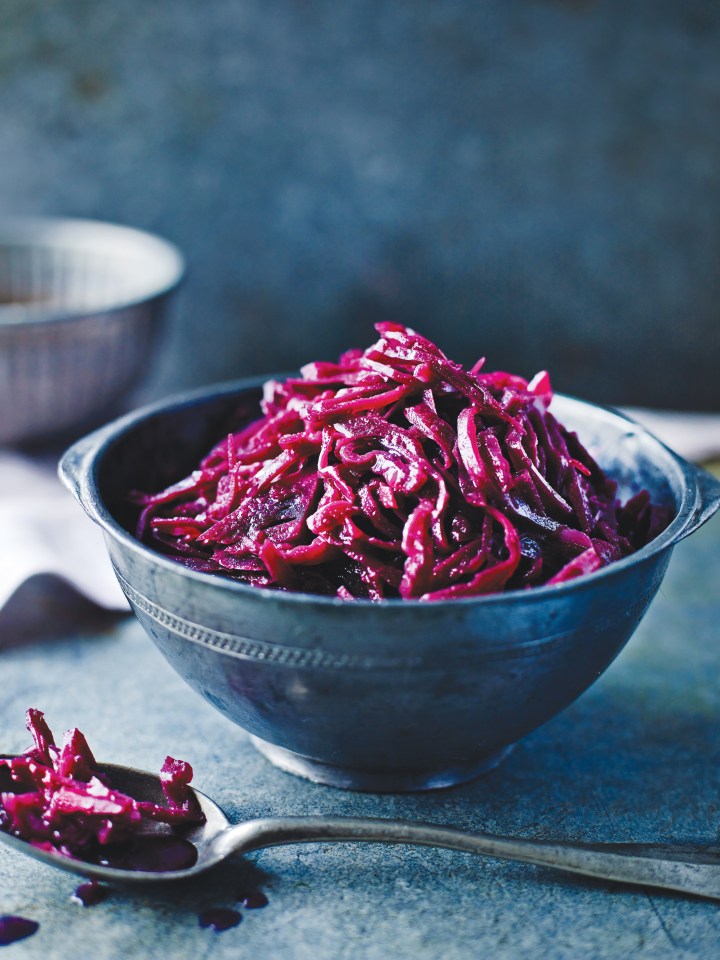  This red cabbage will compliment your Christmas bird perfectly