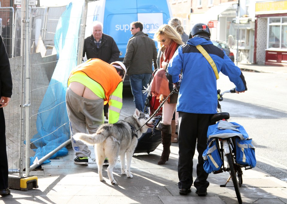  Builder's bum confronts Amanda on busy street near her home in Portsmouth