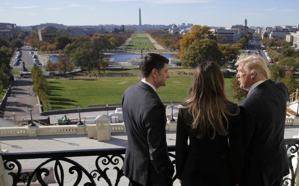  Melania and Donald also got a chance to meet with Speaker of the House Paul Ryan during their time on Capitol Hill