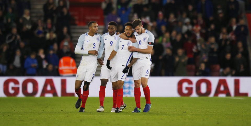  Lewis Baker then notched an equaliser for England in the second half