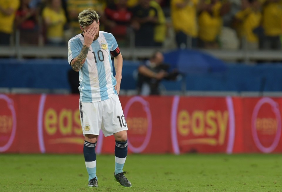  It was a nightmare night for Lionel Messi and his Argentina team