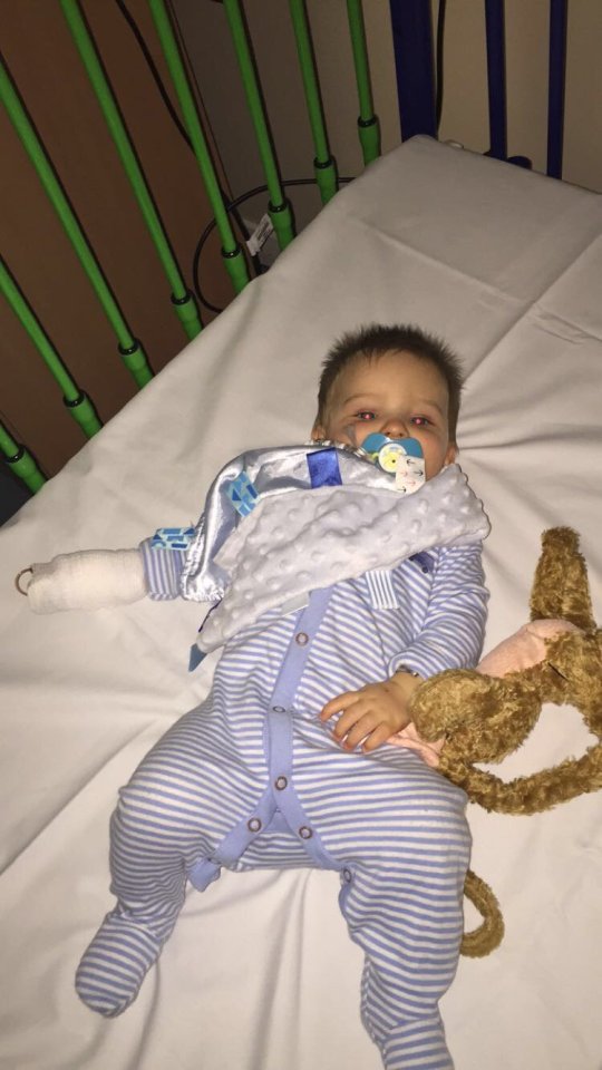 Alfie Horsnell was diagnosed with gastroenteritis