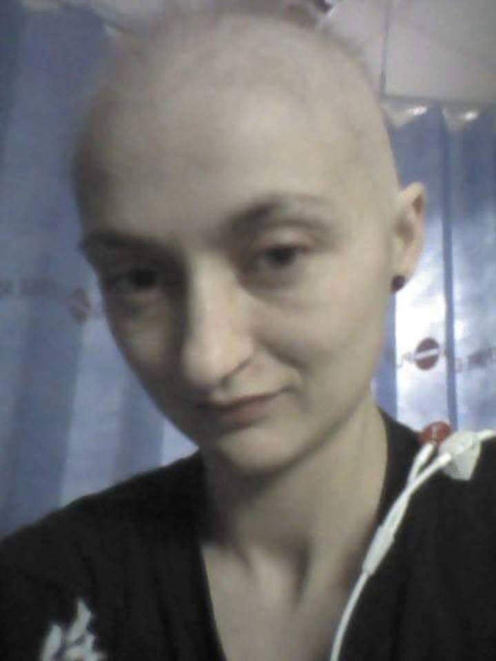  Kayleigh lost her hair in eight months of gruelling chemotherapy