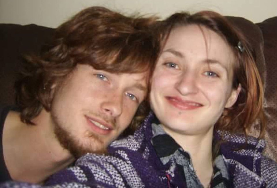  Kayleigh and partner Ben when they first met