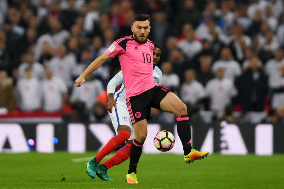 Robert Snodgrass put in some dangerous crosses for Scotland