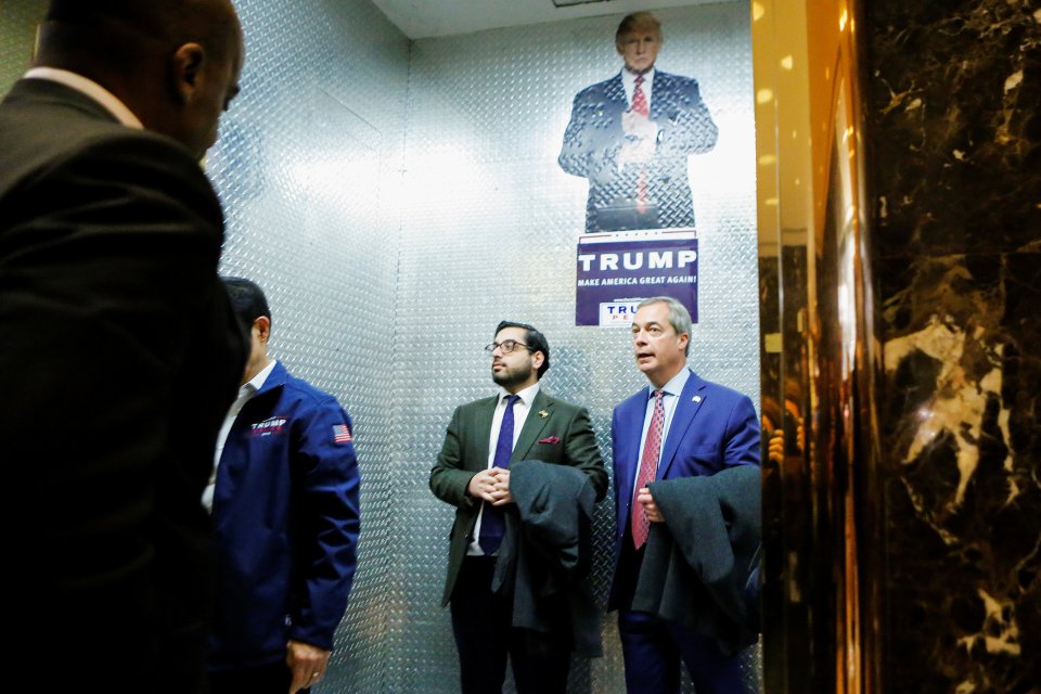 Mr Banks was with Mr Farage as he met with Mr Trump in New York at the weekend 