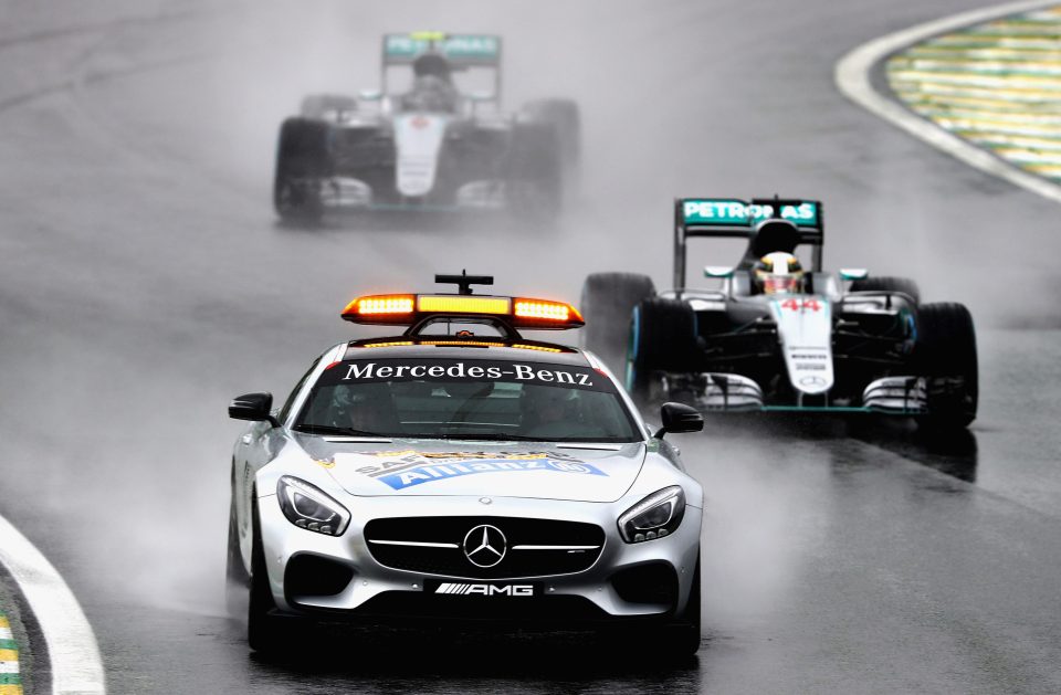 Hamilton was left furious after the race was twice red flagged