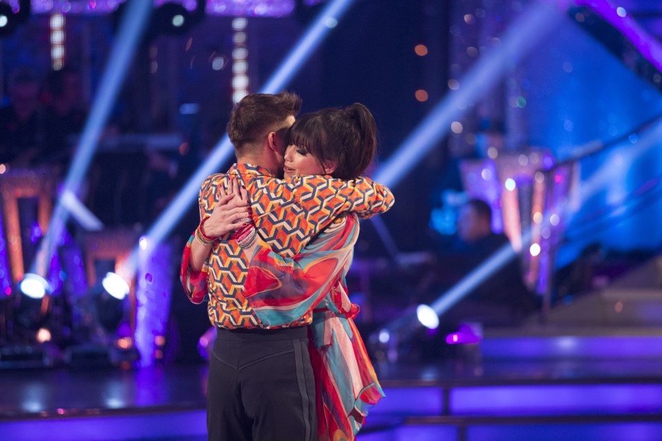  The couple had danced a salsa routine on Saturday night