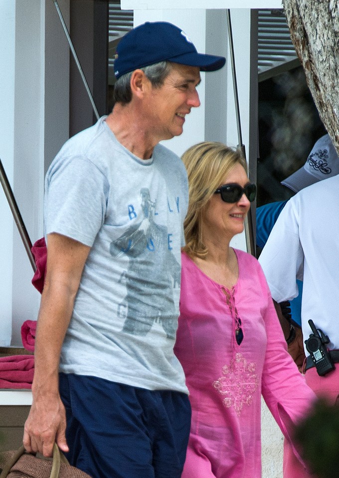  Alan Hansen walks arm-in-arm with wife Janet in Barbados